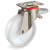 125mm TR-ROLL Polyurethane Wheels, Polyamide 6 centre, swivel top plate bracket type NLX 625123