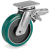  200mm TR-Roll Polyurethane Wheels, cast Iron centre, swivel top plate bracket EE MHD, rear adjustable brake 628616