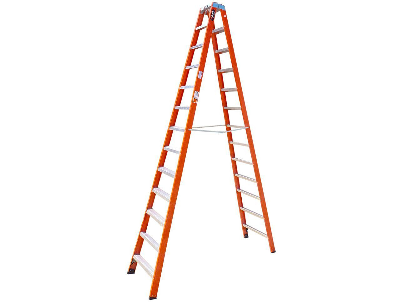 26 Steps Scissors Fiberglass Double Access A Ladder Professional, EFR9924, 4m, 13ft